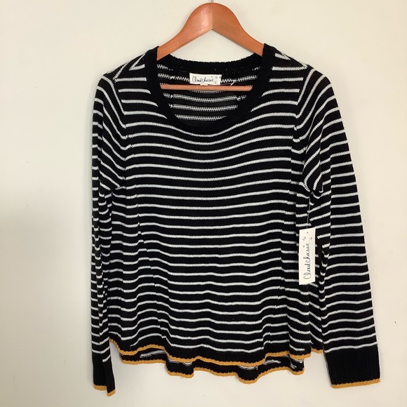 CLOUD CHASER Knit Striped Sweater Size Large NWT - Picture 10 of 10